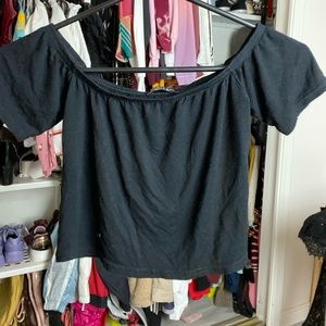 Cute black crop top